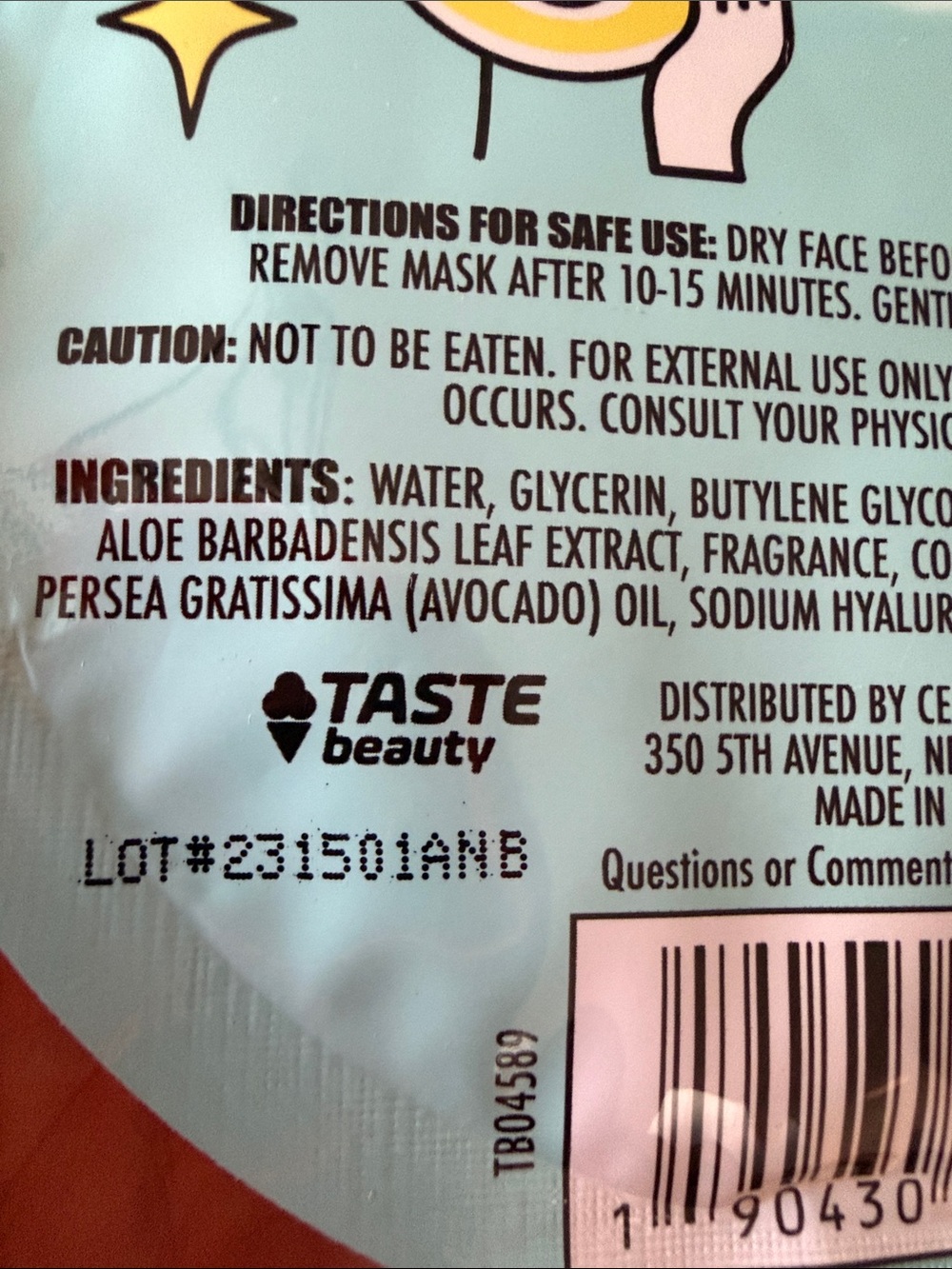 Say Yes Citrus Scented Face Mask - Single Use .67 Oz. - Picture 4 of 5